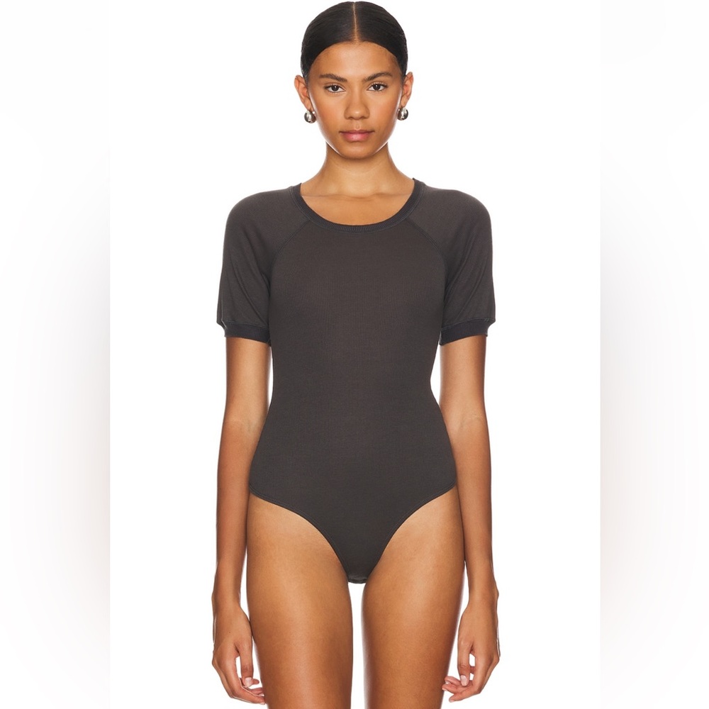 NWT Free People Charcoal Bodysuit